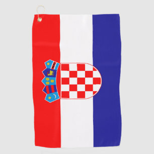Kroatien-Flagge Golfhandtuch