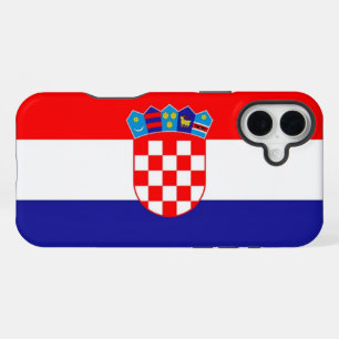 Kroatien-Flagge iPhone 16 Plus Hülle