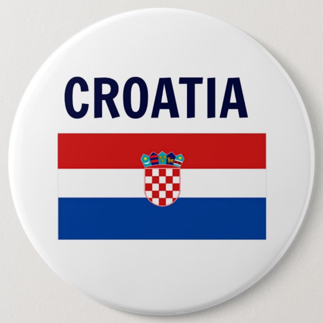 Kroatien - Flagge Kroatiens, Button (Vorderseite)