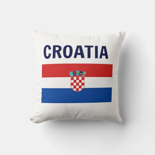 Kroatien - Flagge Kroatiens Kissen (Vorderseite)