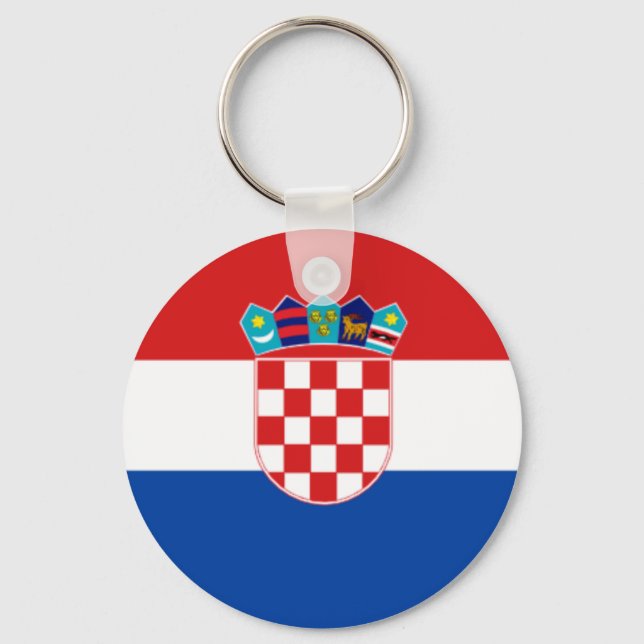 Kroatien: Flagge Kroatiens Schlüsselanhänger (Vorderseite)