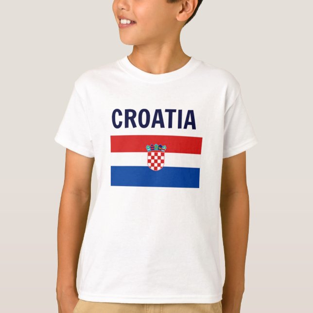 Kroatien - Flagge Kroatiens T-Shirt (Vorderseite)