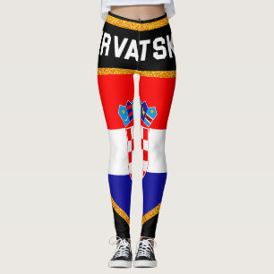 Kroatien-Flagge Leggings