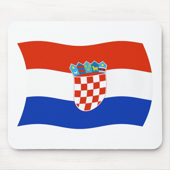 Kroatien-Flagge-Mauspad Mousepad (Vorne)
