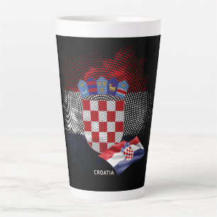 Kroatien-Flagge Milchtasse