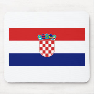 Kroatien-Flagge Mousepad
