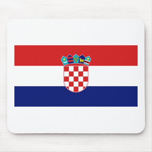 Kroatien-Flagge Mousepad (Vorne)