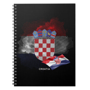 Kroatien-Flagge Notizblock