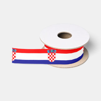 Kroatien-Flagge Satinband