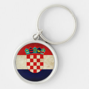 Kroatien-Flagge Schlüsselanhänger