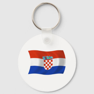 Kroatien-Flagge Schlüsselanhänger