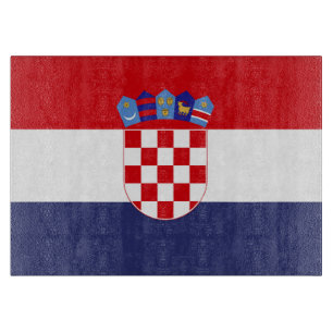 Kroatien-Flagge Schneidebrett