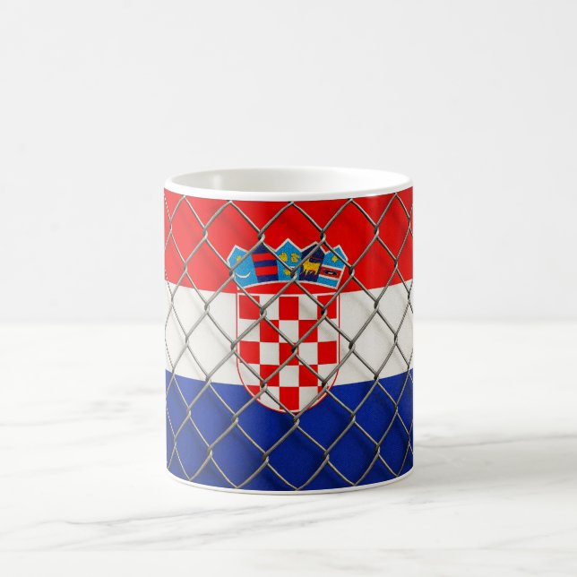 Kroatien-Flagge-Schutz  Kaffeetasse (Mittel)