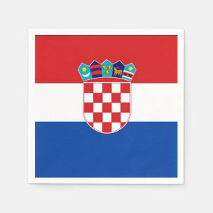 Kroatien-Flagge Serviette