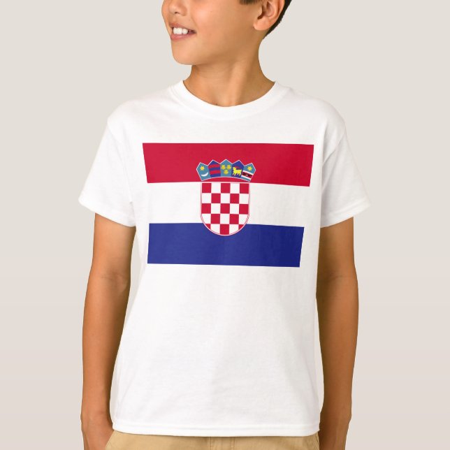 Kroatien-Flagge T-Shirt (Vorderseite)