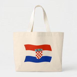 Kroatien-Flagge-Tragetasche Jumbo Stoffbeutel