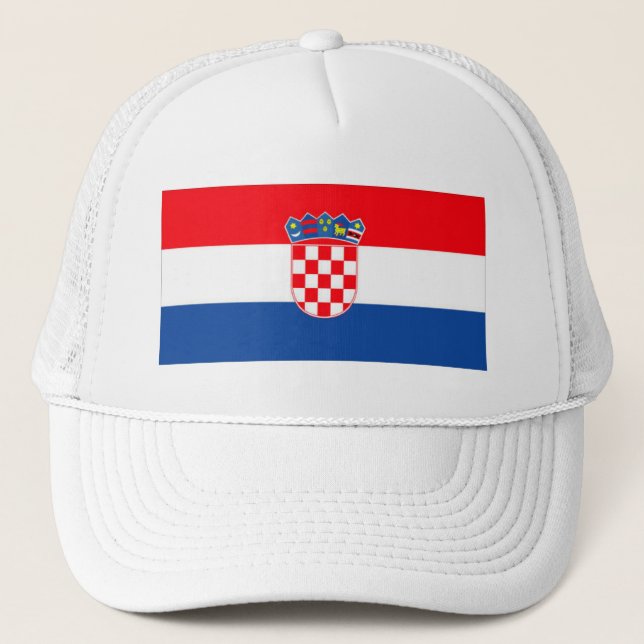 KROATIEN-FLAGGE TRUCKERKAPPE (Vorderseite)