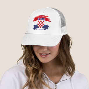 Kroatien-Flagge Truckerkappe
