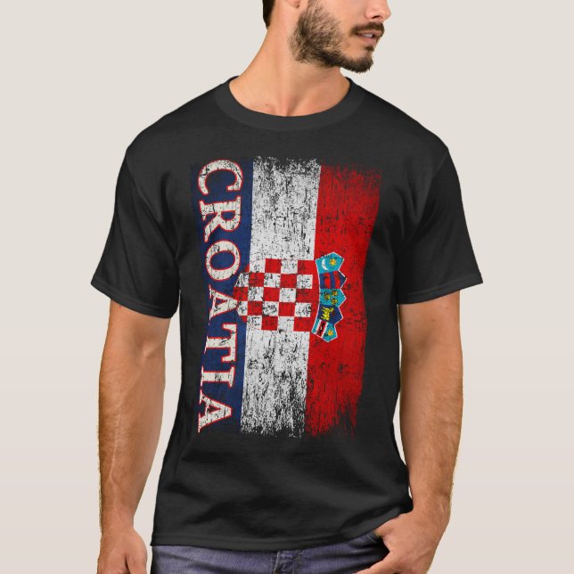 Kroatien Flaggen Geschenk Frauen Männer Kinder Kro T-Shirt (Vorderseite)
