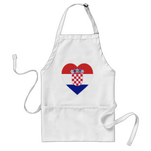 Kroatien-Flaggen-Herz Schürze