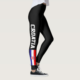 Kroatien-Flaggen-Leggings für Sport-Fitness Leggings
