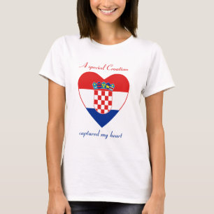 Kroatien-Flaggen-Schatz-T - Shirt