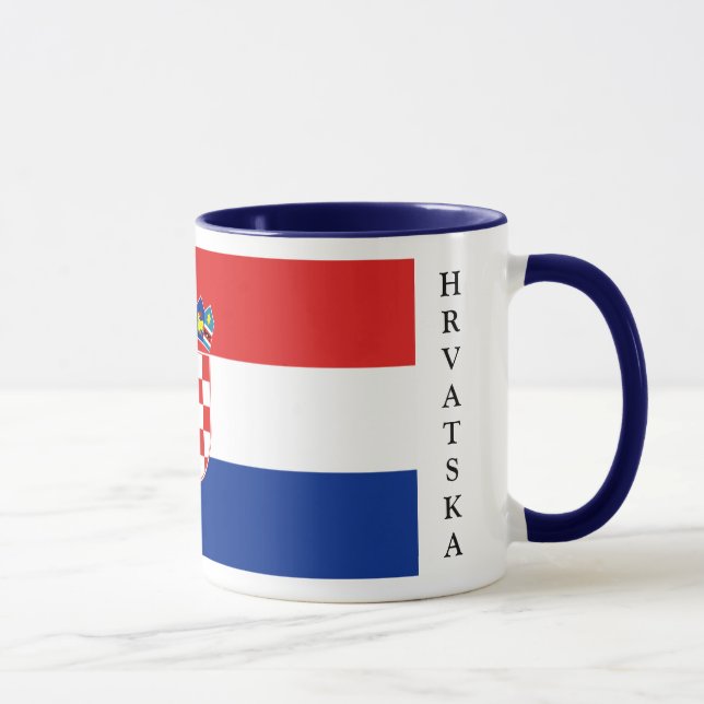 Kroatien-Flaggen-Tasse Tasse (Rechts)