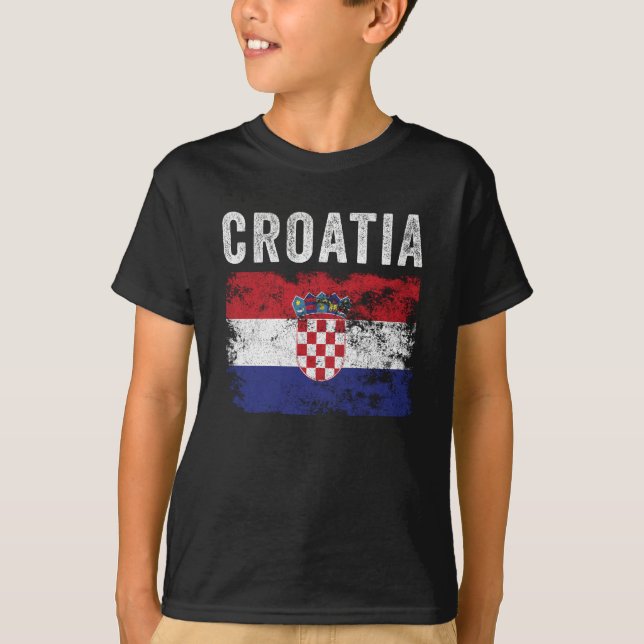 Kroatien - Flaggenangst - Kroatische Flagge T-Shirt (Vorderseite)