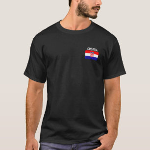 Kroatien Flaggenpocket Kroatische Familie Roots Me T-Shirt