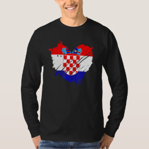 Kroatien Flaggenstaat I Liebe Kroatien In meinem D T-Shirt