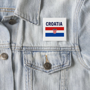 Kroatien - Flaggenstaat Kroatien Schaltfläche Button
