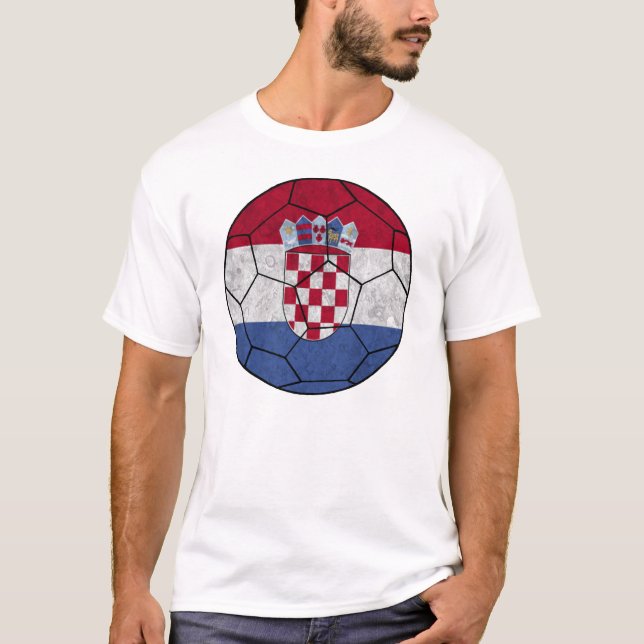 Kroatien-Fußball-Ball-T - Shirt (Vorderseite)