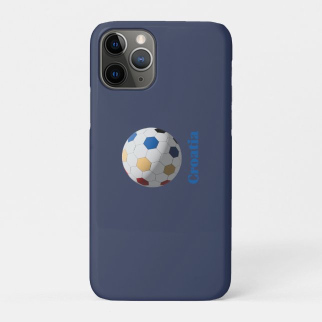 Kroatien Fußball Case-Mate iPhone Hülle (Rückseite)