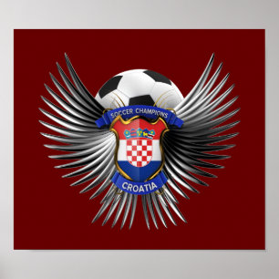 Kroatien Fußball-Champions Poster