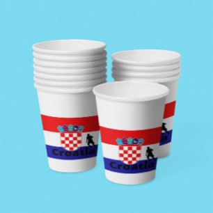 Kroatien Fußball Pappbecher