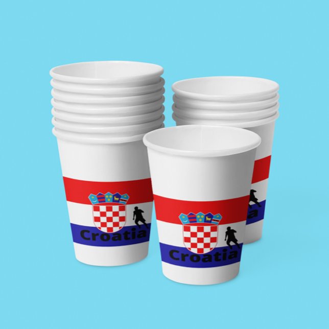 Kroatien Fußball Pappbecher (Von Creator hochgeladen)