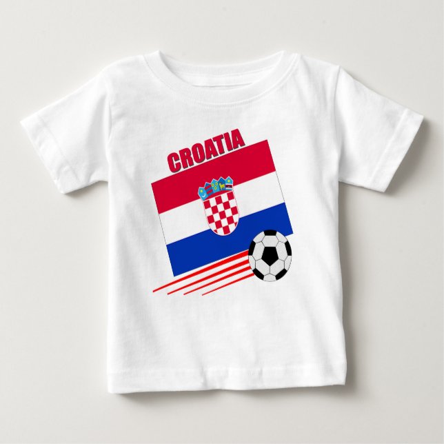 Kroatien-Fußball-Team Baby T-shirt (Vorderseite)