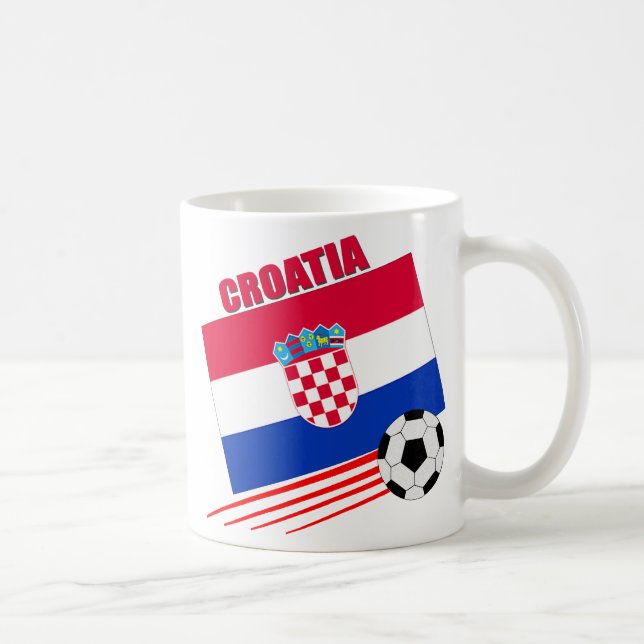 Kroatien-Fußball-Team Kaffeetasse (Rechts)