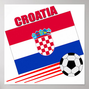 Kroatien-Fußball-Team Poster