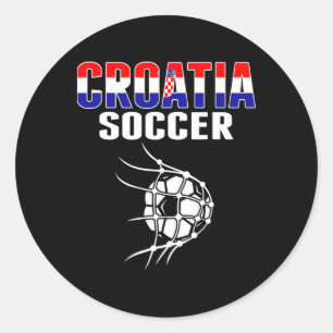 Kroatien Fußballfans Trikot - Unterstützen Sie die Runder Aufkleber