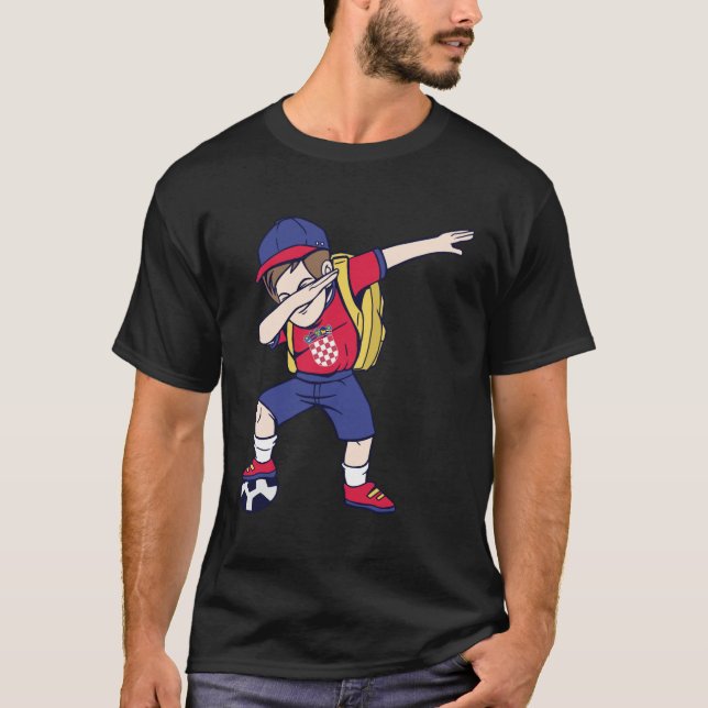 Kroatien Fußballgeschenk für Kinder Hrvatska T-Shirt (Vorderseite)