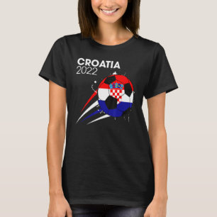 Kroatien Fußballmannschaft 2022 Kroatische Flagge T-Shirt