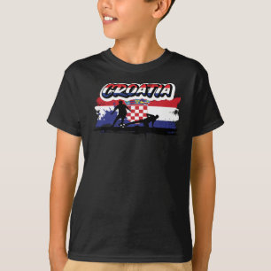 Kroatien Fußballspieler für Kroatien Fußballfan T-Shirt