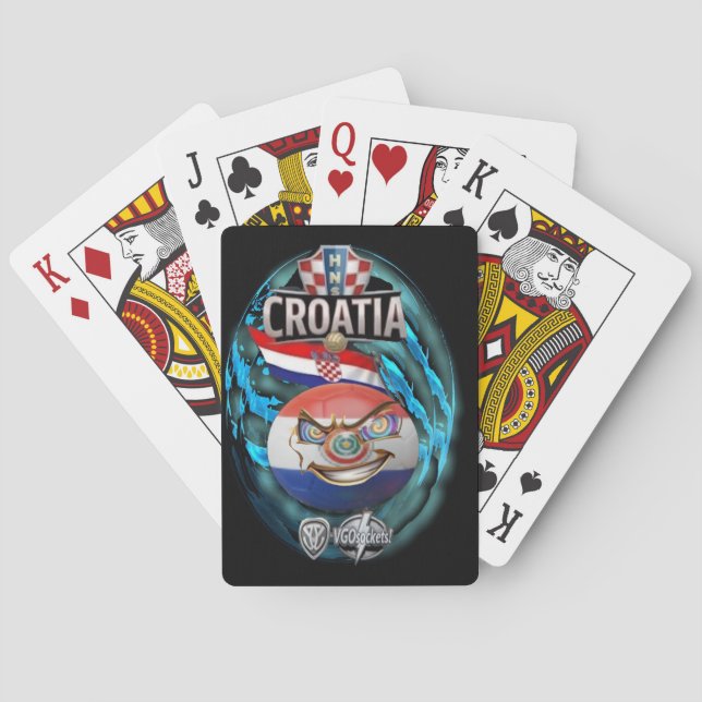 Kroatien-GBall Spielkarten (Rückseite)