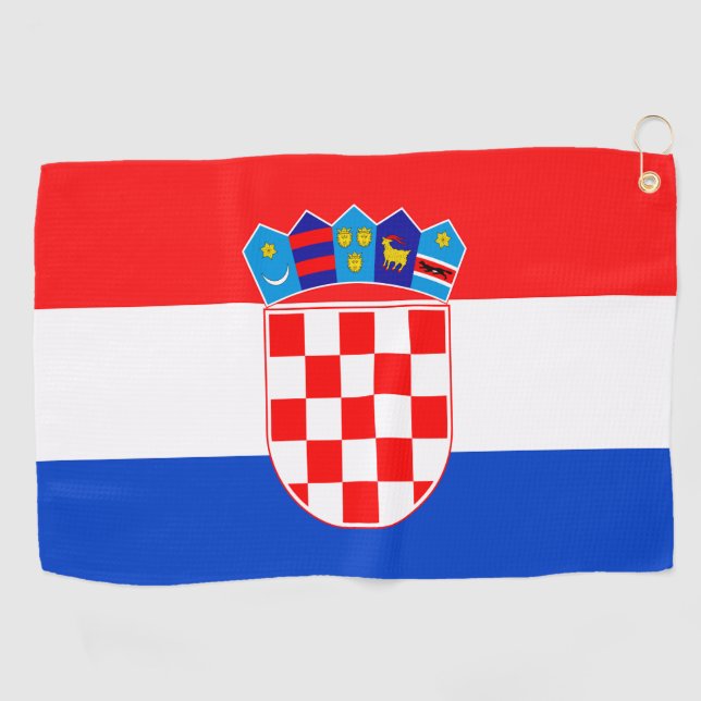 Kroatien Golfhandtuch (Horizontal)