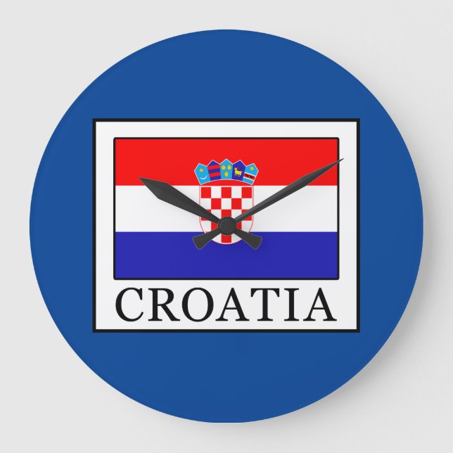 Kroatien Große Wanduhr (Vorderseite)