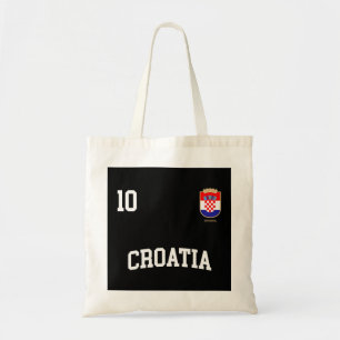 Kroatien Hoodie 10 Kroatische Flaggen-Fußballmanns Tragetasche