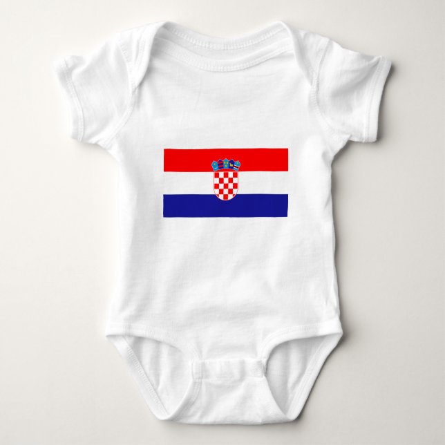Kroatien Hrvatska Baby Strampler (Vorderseite)