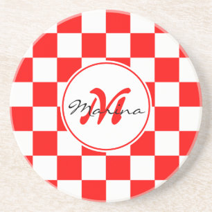 Kroatien Hrvatska Monogramm Prüfname Getränkeuntersetzer