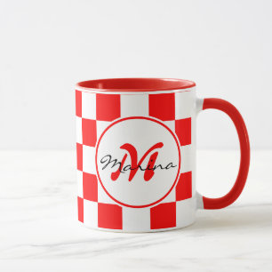 Kroatien Hrvatska Monogramm Prüfname Tasse
